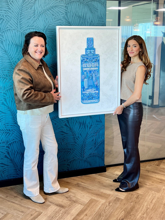 Kunstwerk voor Sarah Angius – MAAII Hair