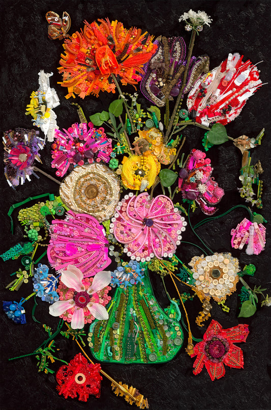 Flowers in a Green Vase - Limited & Open editions