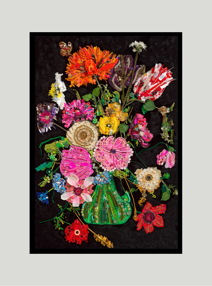 Flowers in a Green Vase - Limited & Open editions