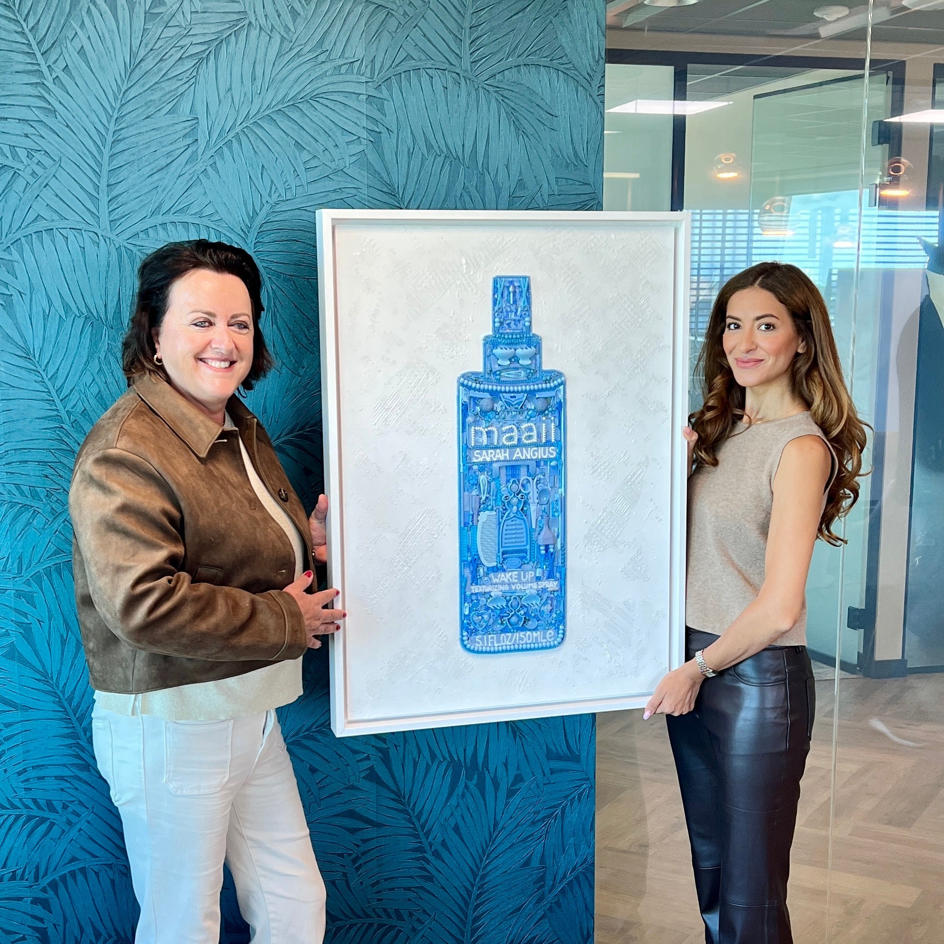 Uniek kunstwerk van restmateriaal voor ondernemer Sarah Angius