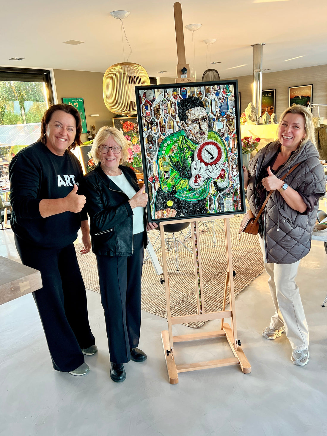 Verjaardagsverrassing: kunstwerk voor Dennis Gentenaar