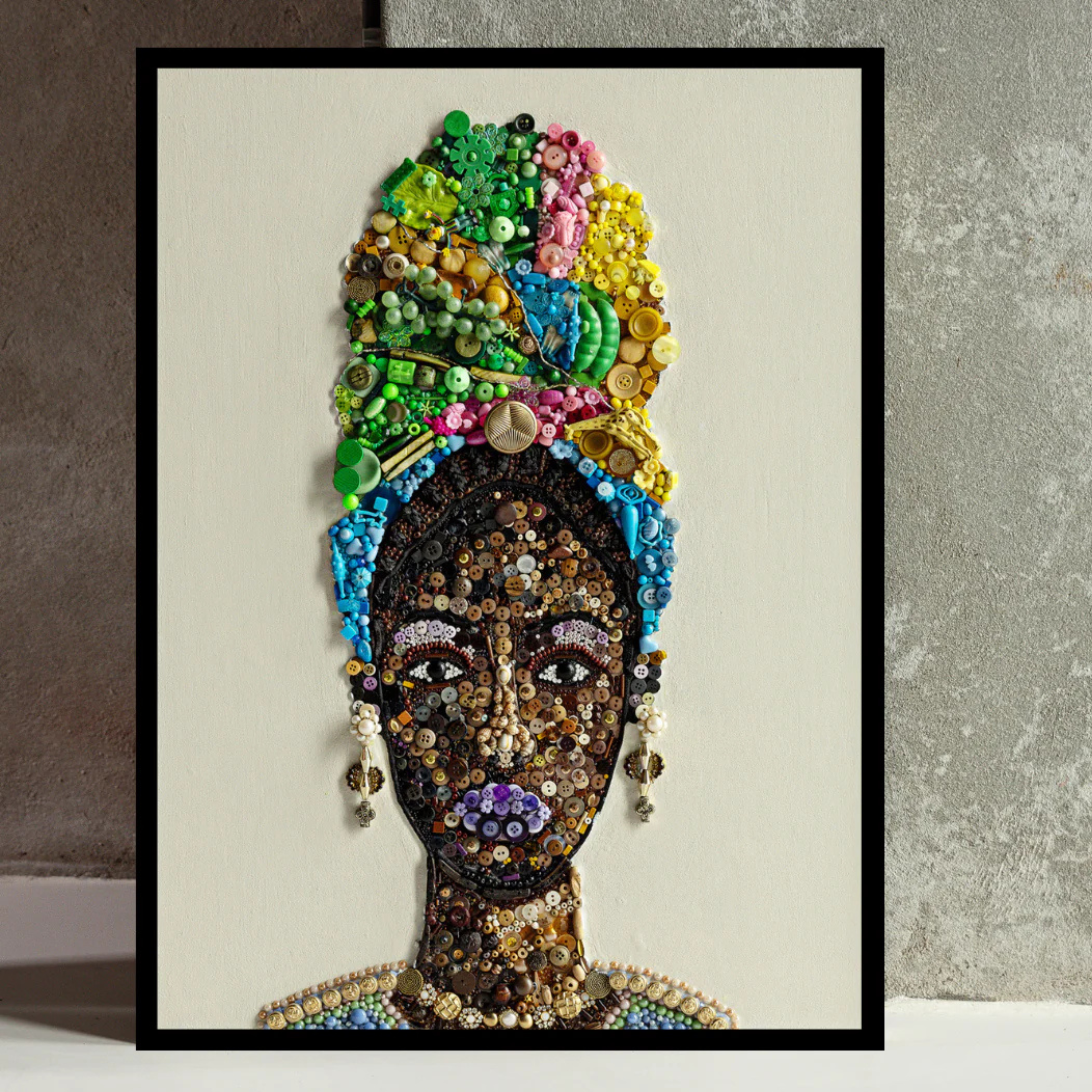 Duurzaam kunstwerk Maaike van Wijk African Woman.