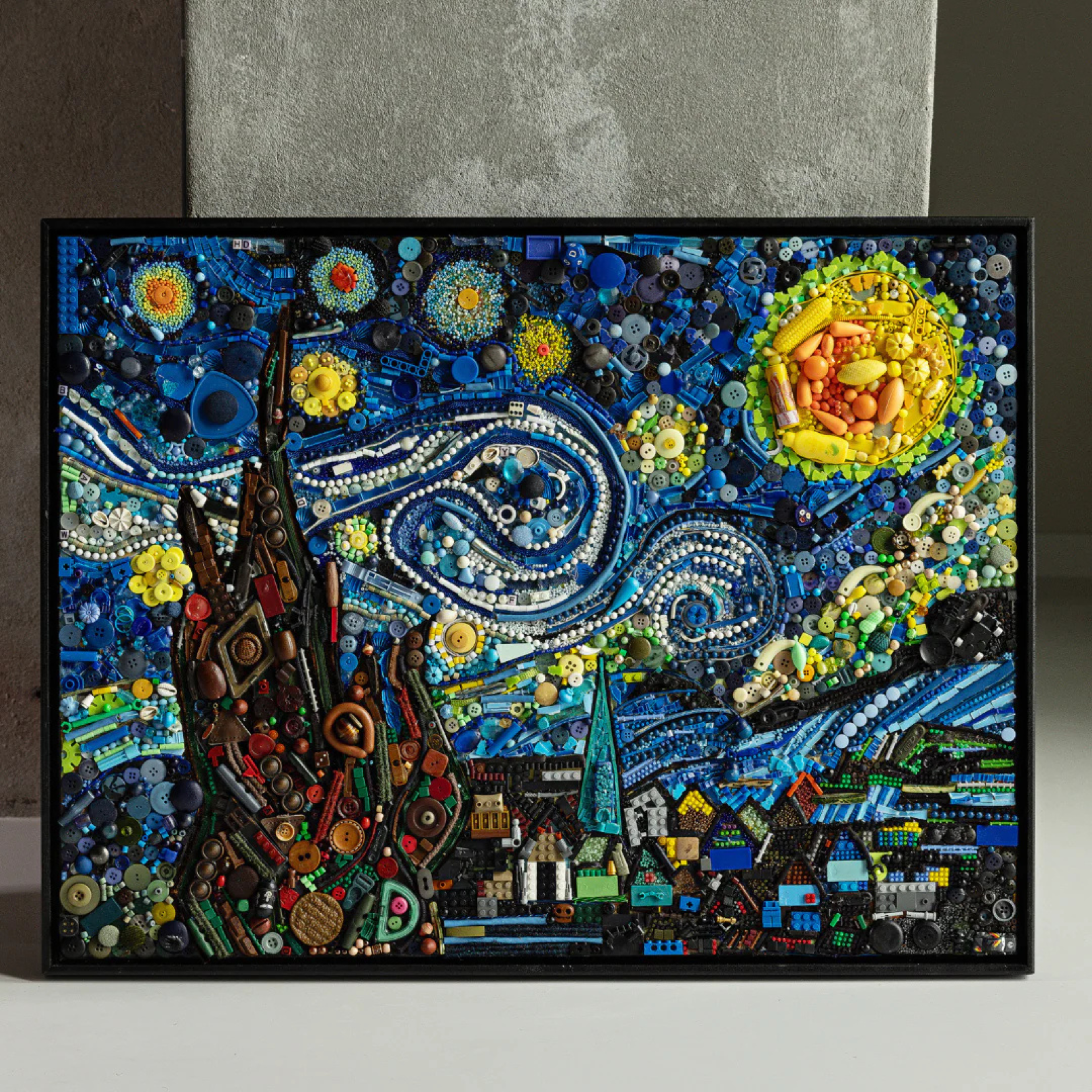 Duurzaam kunstwerk Maaike van Wijk Starry Night.