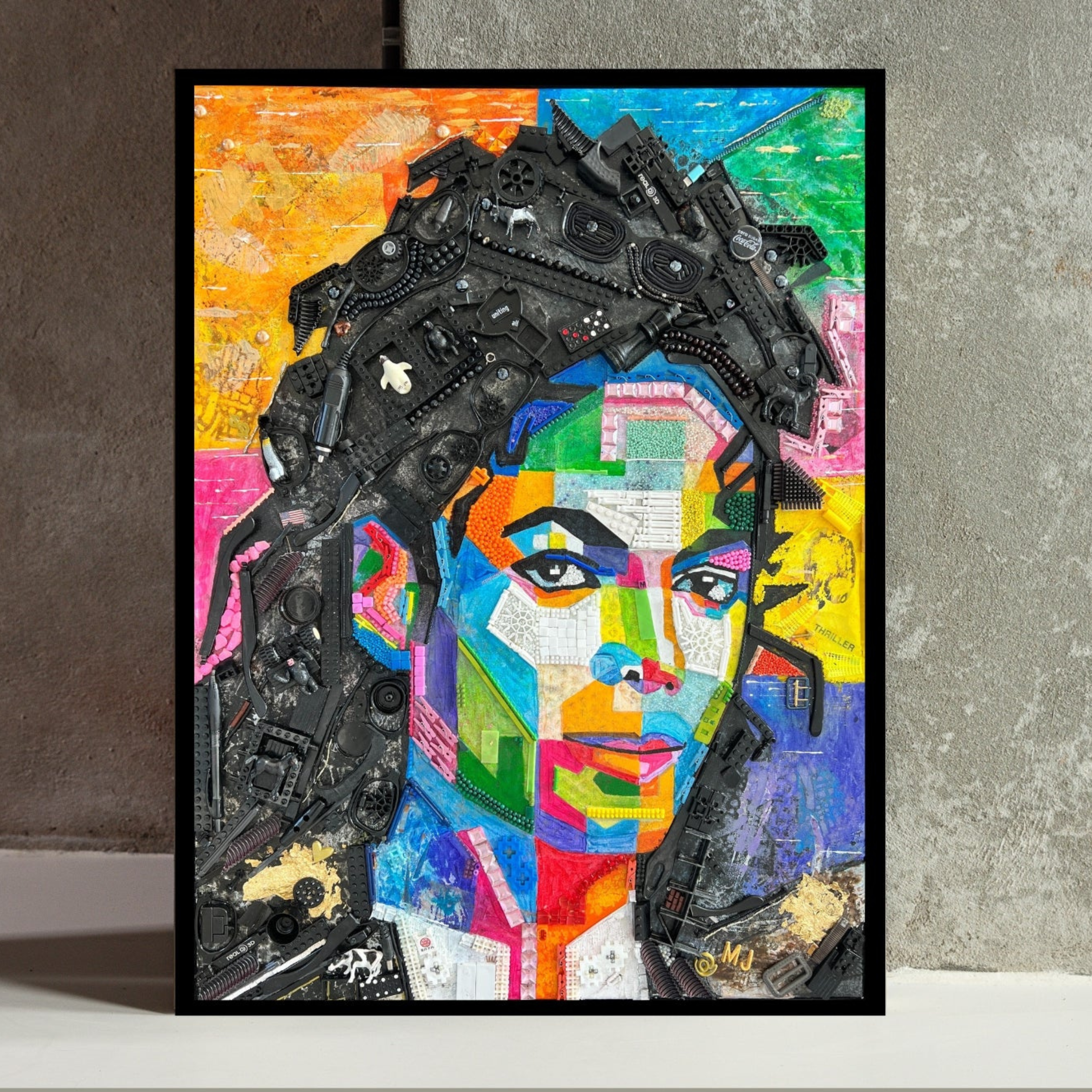 Duurzaam kunstwerk Maaike van Wijk The King of Pop.