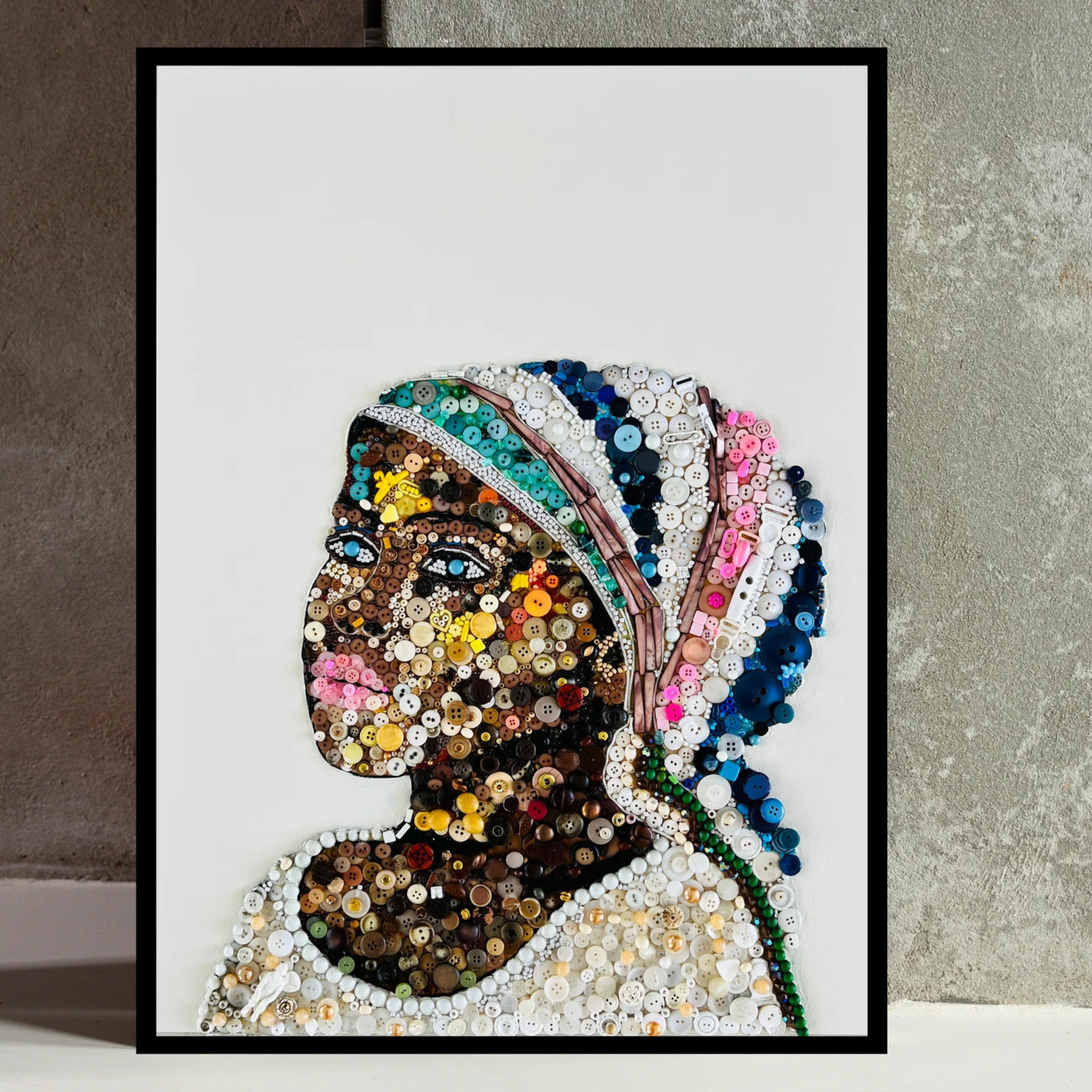 Duurzaam kunstwerk Maaike van Wijk African Girl.