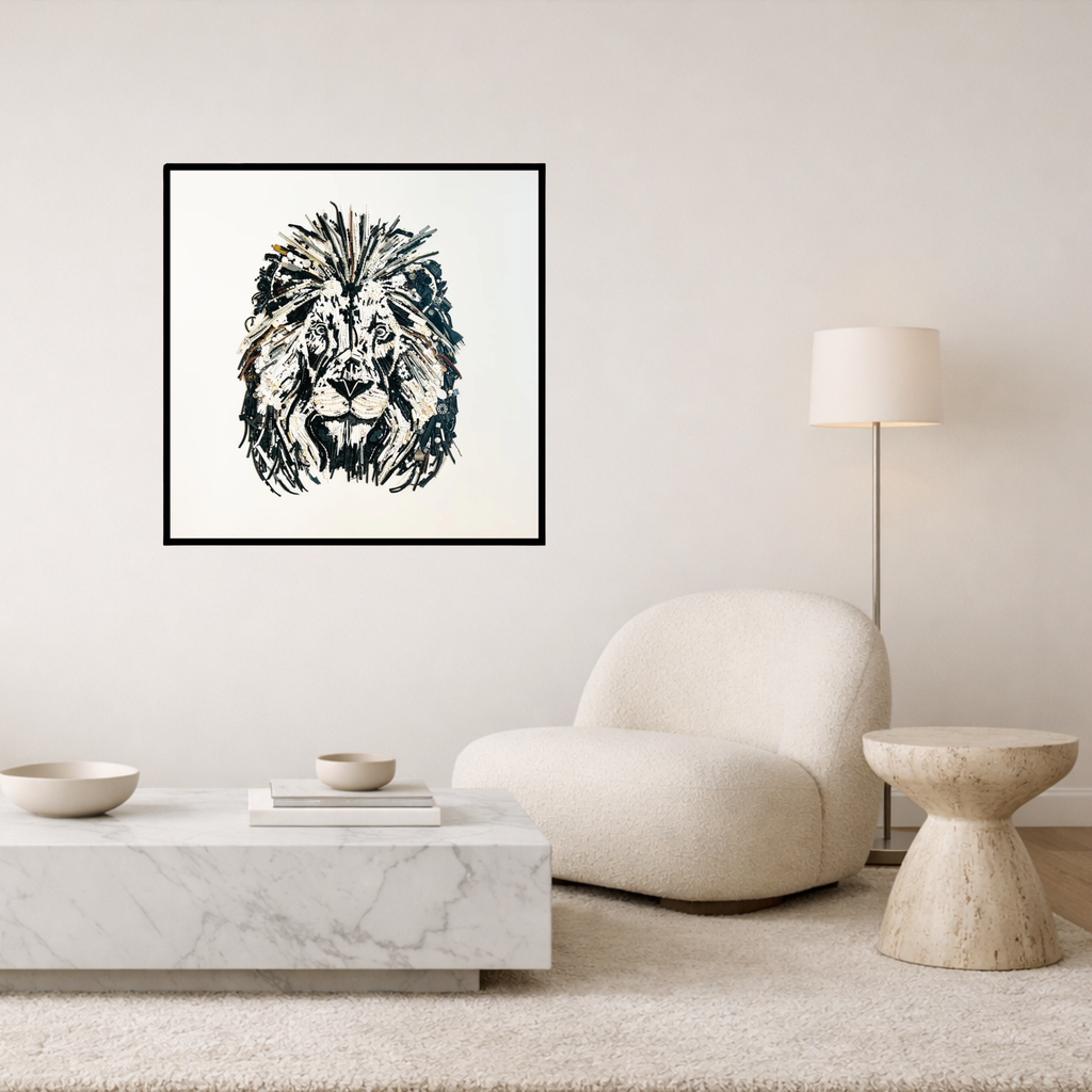 Duurzaam kunstwerk van Maaike van Wijk Art: The Lion.