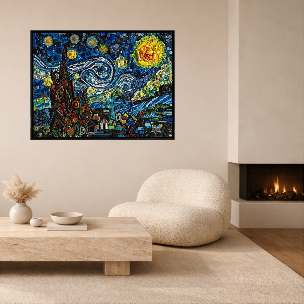 Duurzaam kunstwerk van Maaike van Wijk Art: Starry Night.