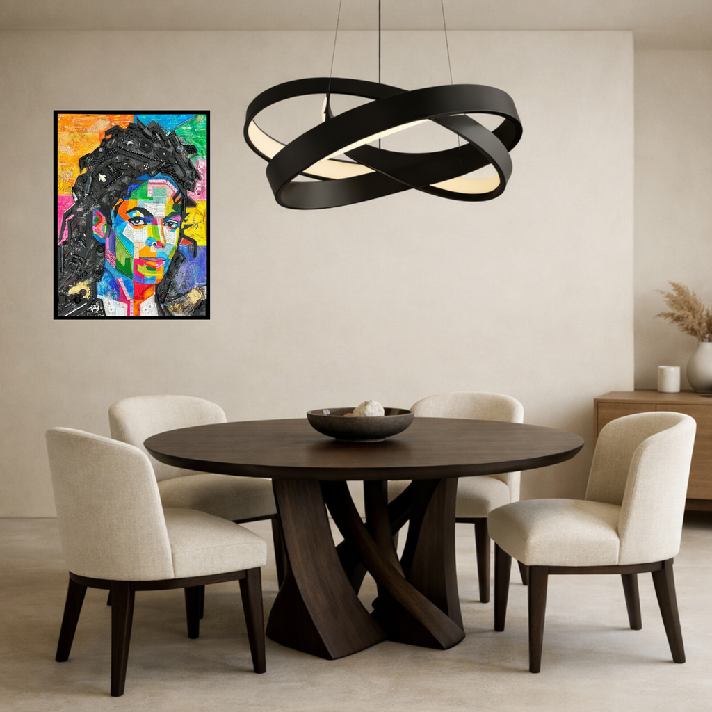 Duurzaam kunstwerk van Maaike van Wijk Art: The King of Pop.