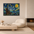 Duurzaam kunstwerk van Maaike van Wijk Art: Starry Night.