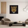 Duurzaam kunstwerk van Maaike van Wijk Art: Lion in Gold.