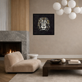 Duurzaam kunstwerk van Maaike van Wijk Art: Lion in Gold.