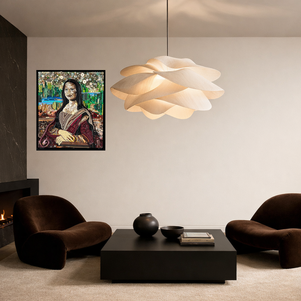 Duurzaam kunstwerk van Maaike van Wijk Art: Mona Lisa.