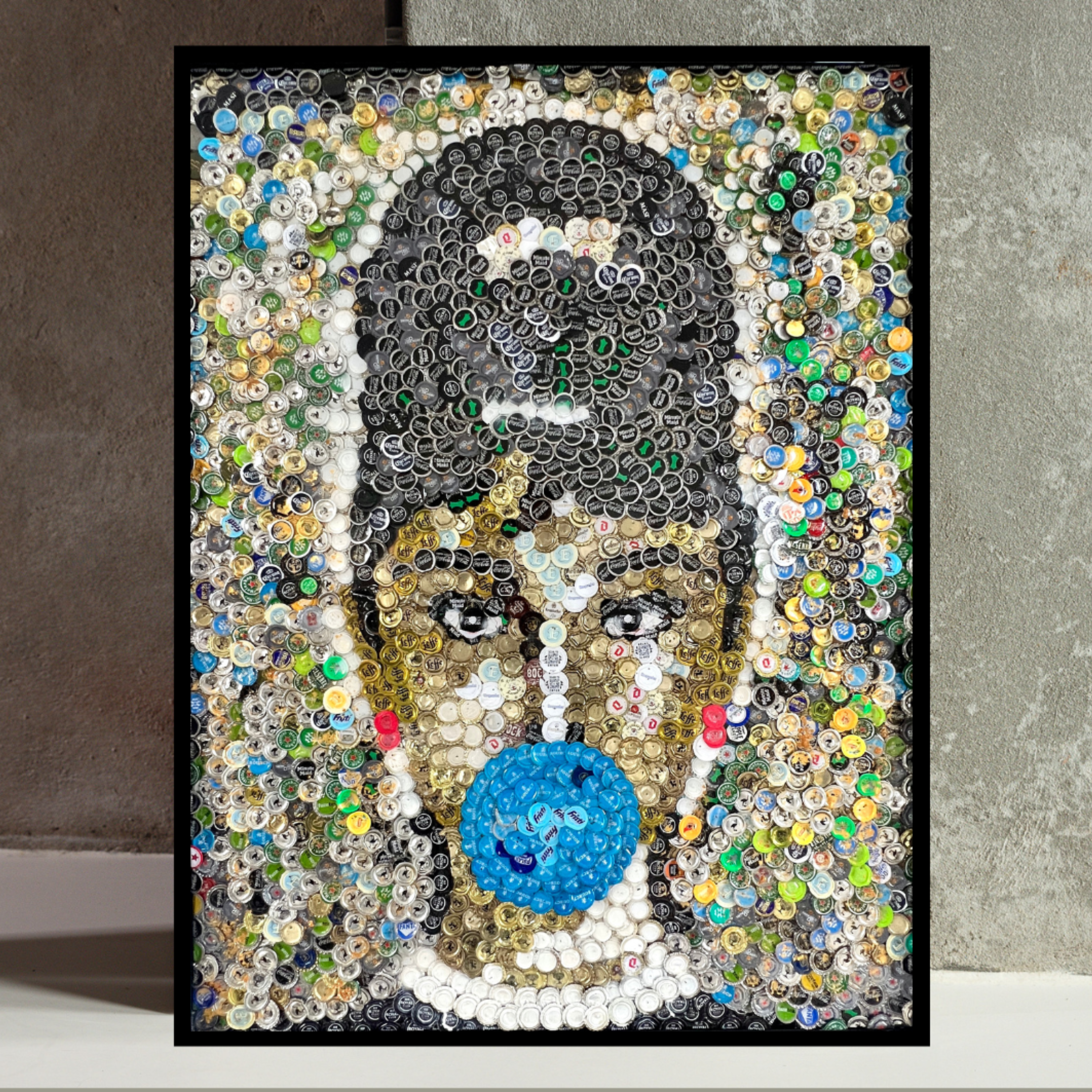 Duurzaam kunstwerk Audrey Hepburn.